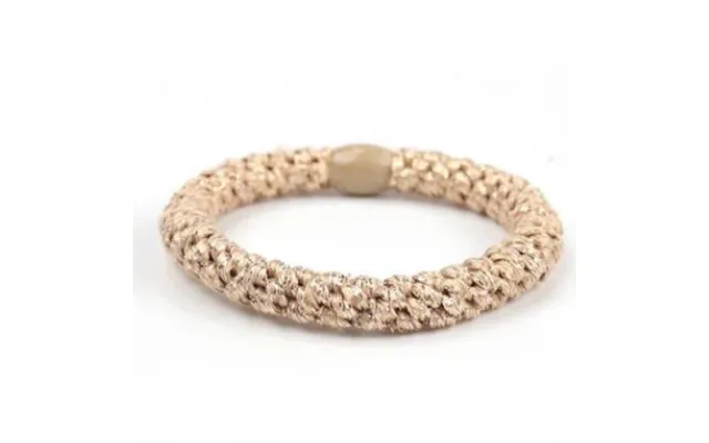 Braided Hairties - Beige-glitter