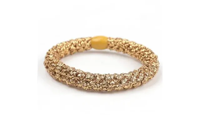 Braided Hairties - Guld-glitter