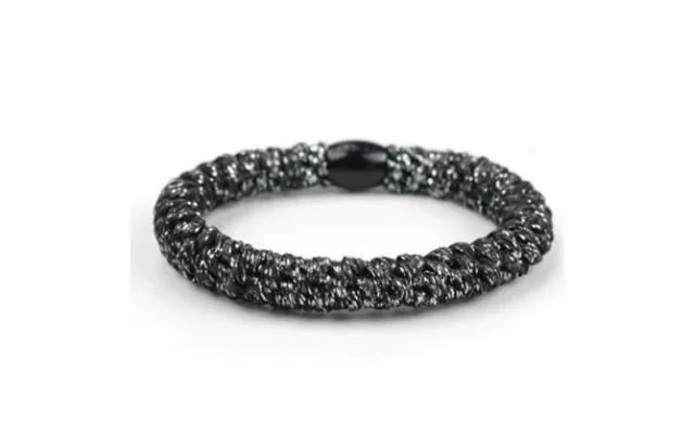 Braided Hairties - Sort-silver product image