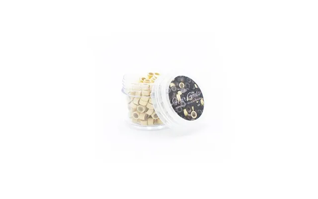 Silicone Microringe Til Hair Extensions - Blond 200 Stk.