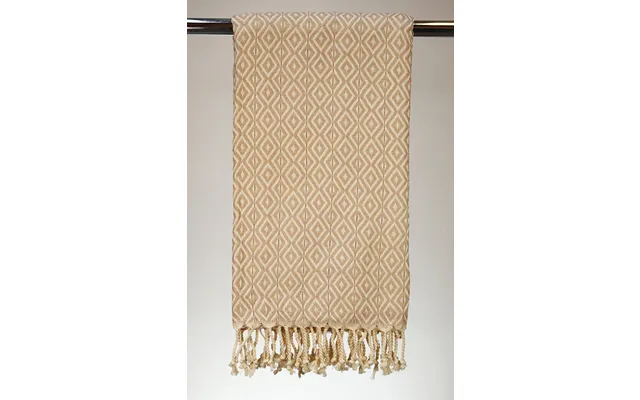 Hamam Double Sided Diamond Beige, Lille Eller Stor - 50 * 100 Cm Gæstehåndklæde