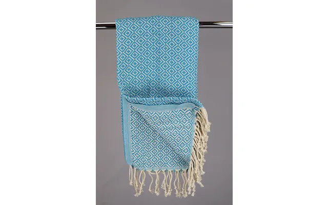 Hamam Double Sided Diamond Tyrkis, Lille Eller Stor - 50 * 100 Cm Gæstehåndklæde