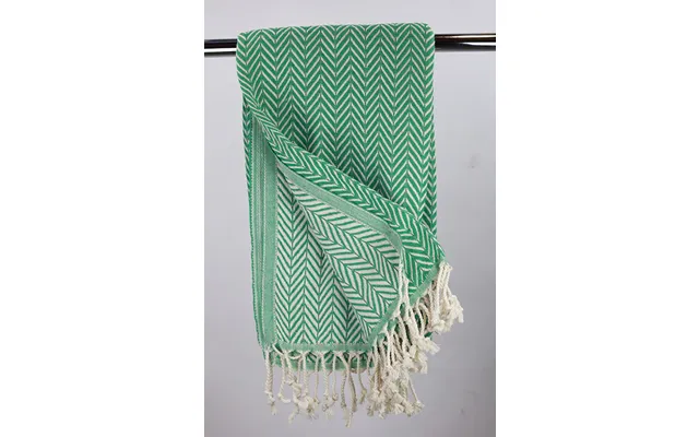 Hamam Double Sided Sildeben Grøn, Lille Eller Stor - 50 * 100 Cm Gæstehåndklæde