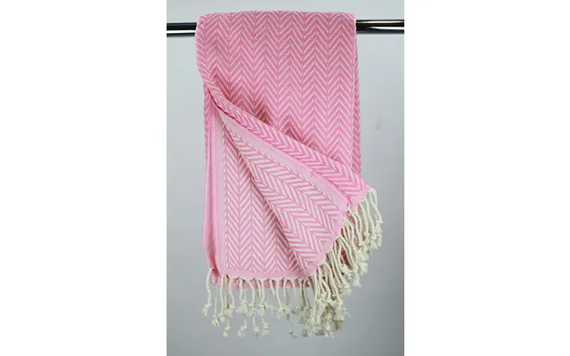 Hamam Double Sided Sildeben Lys Rød, Lille Eller Stor - 50 * 100 Cm Gæstehåndklæde