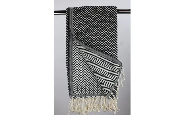 Hamam Double Sided Sildeben Sort, Lille Eller Stor - 90 * 180 Cm Stort Håndklæde