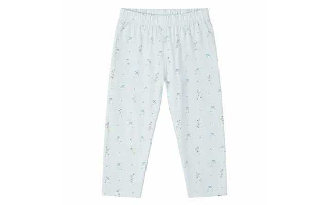 Blue Flower Bukser - Baby Blue