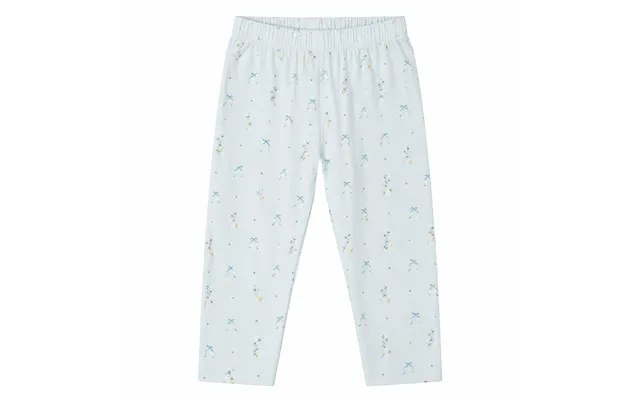 Blue Flower Bukser - Baby Blue