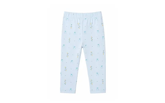 Blue Flower Leggings -baby - Baby Blue