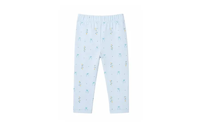 Blue Flower Leggings -baby - Baby Blue