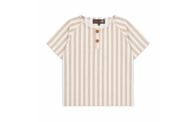 Stribet T-shirt - Summer Sand