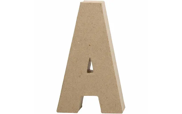 Bogstav A. H 20,5 Cm. 1 Stk. Papmaché