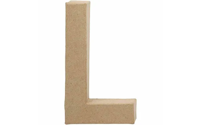 Bogstav L. H 20,3 Cm. 1 Stk. Papmaché