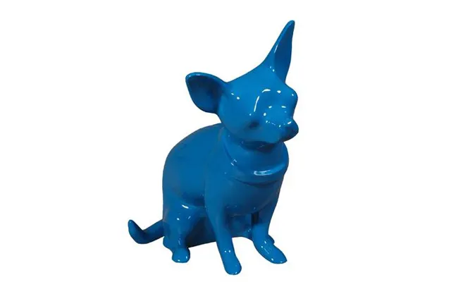 Chihuahua Sparebøsse - Figur. Blå