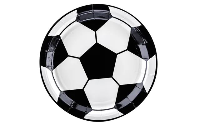 Fodbold Paptallerkner - 6 Stk