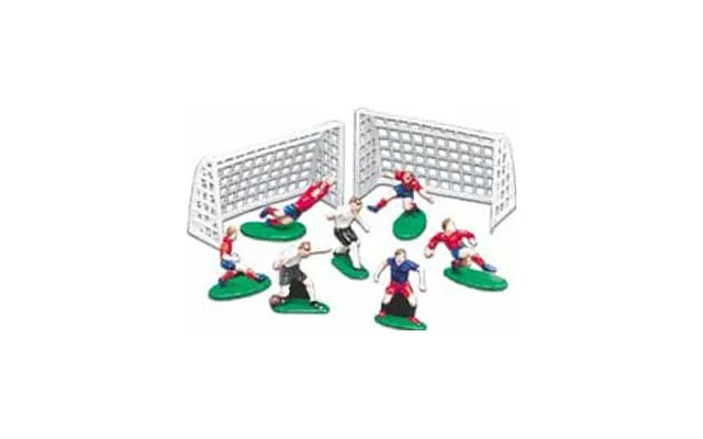 Fodbold Spillere Og Mål Til Kagepynt.