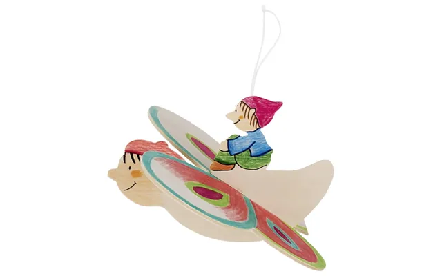 Hænge Figur. Sommerfugl Med Nisse. Mal Selv