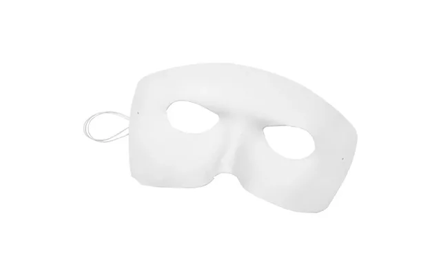 Halvmaske - Formpresset. Hvid. 1 Stk