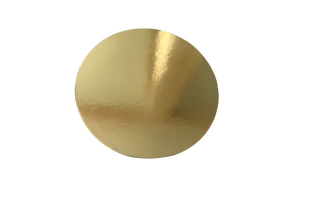 Kagepap Rund 20 Cm. 3mm Guld Sølv. 1 Stk.
