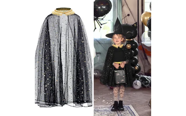 Kappe - Sort. Halloween. One Size Ca 3-7 År