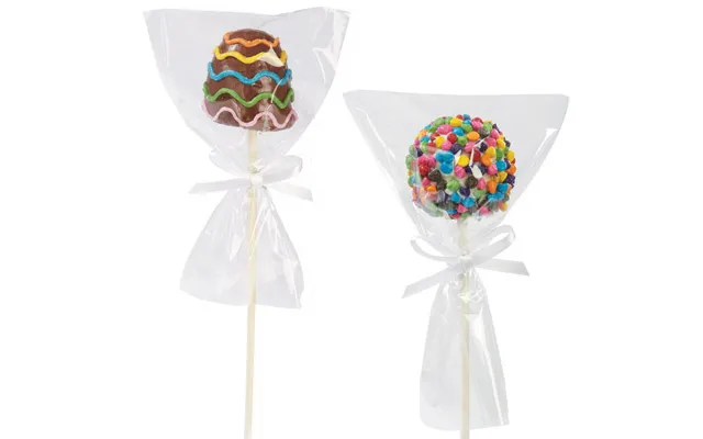 Poser Med Bånd Til Pop Cakes Og Slikkepinde - 12 Stk