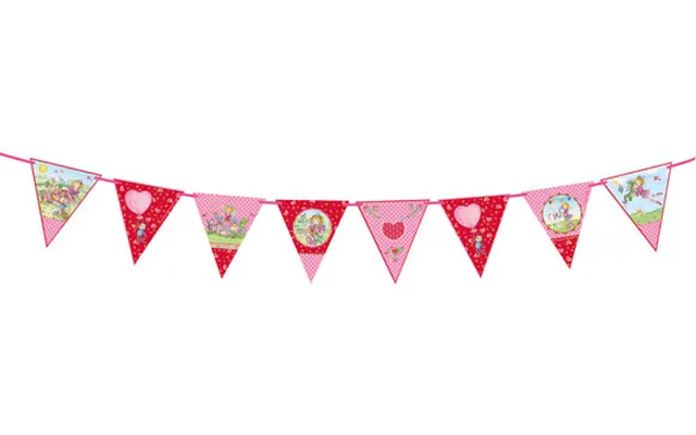 Prinsesse Lillefe Flagbanner. Rød
