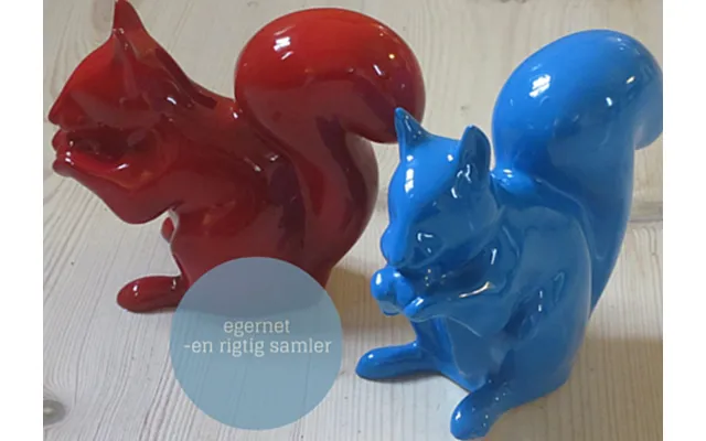 Squirrel Sparebøsse - Figur. Rød. 2.sortering