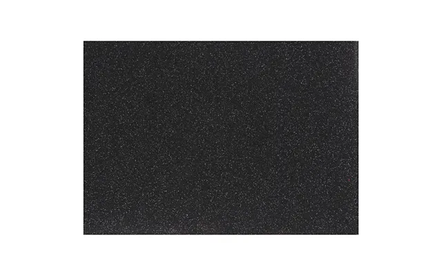 Strygestof - Transfer Folie. Glitter. Sort