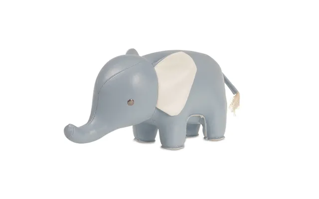 Züny Elefant. Dusty Blue. Bogstøtte - Pynt. Fragtfri