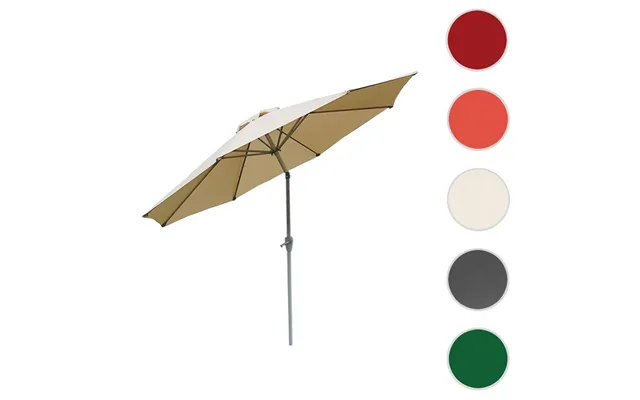 Haveparasol I Aluminium Med Knæk Vip 300cm - Creme