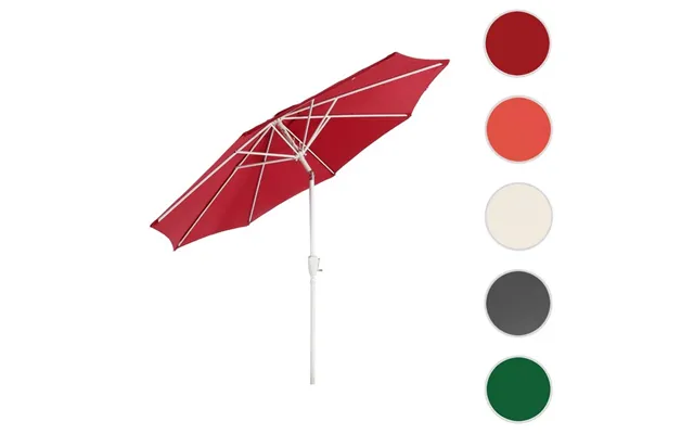 Haveparasol I Aluminium Med Knæk Vip 300cm - Rød