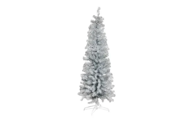 Nordic Winter Bling - Sølv Smalt Plastik Juletræ 180 X 68 U Led