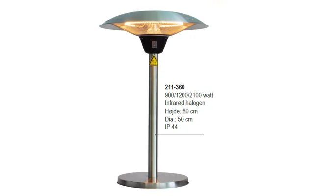 Terrassevarmer Til Bord - Bordmodel Effekt 900 1200 2100 Watt