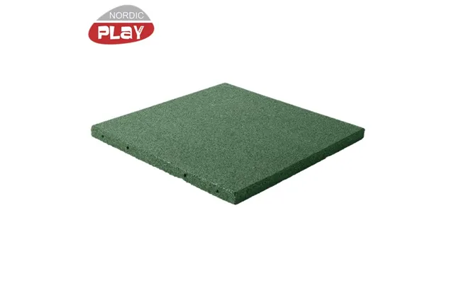Gummiflise 500 X 500 X 30 Mm Grøn Nordic Play Active