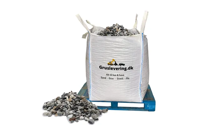 Pyntesten Singles Hvid 16 32 Mm Bigbag. Frit Leveret I Hele Danmark