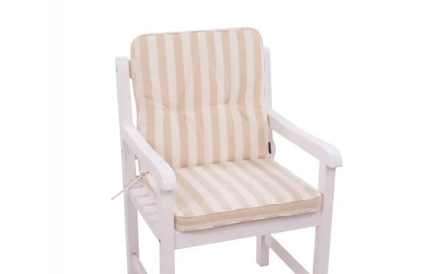 Aston Lav Ryg Beige-hvid Stribet