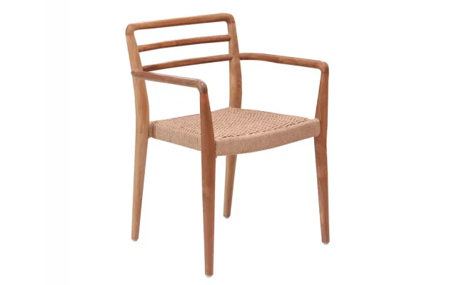 Dasa Teak Spisestol M Naturfv. Sæde