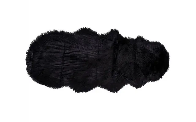 Imiteret Lammeskind - 60x180 Cm Sort