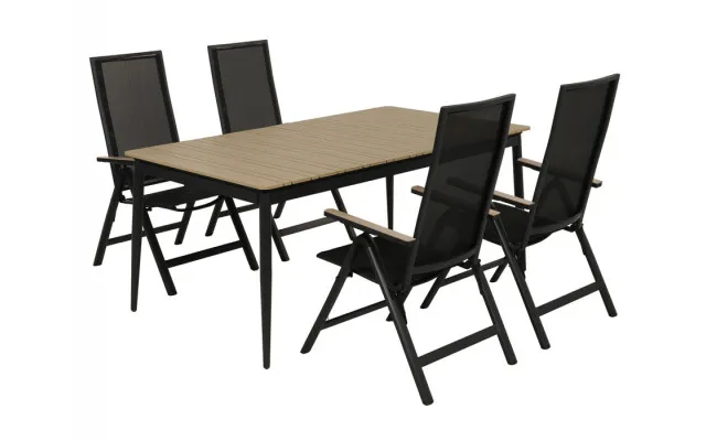 Malmø Havemøbelsæt M 4 Pos. Stole - 100x180 235 Cm