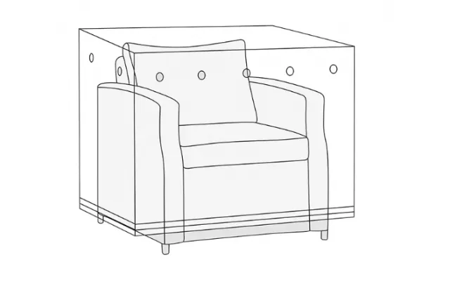 Overtræk Til Lounge Sofastol - 96x96x96cm