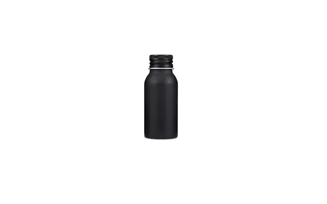 Aluminium Flaske 50 Ml Sort Med Låg - Skumgummipude, Lakeret, 8,4 Cm Høj, 3,6 Cm Diameter