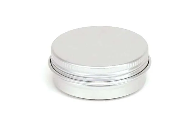 Aluminiumsbøtte 50 Ml Med Låg Og Skumpude - Letvægts 10 G, Lakeret, Diameter 59 Mm, Højde 27 Mm
