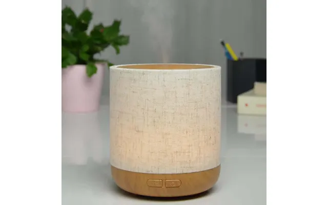 Aroma Diffuser Ultralyd 200 Ml Stofbeklædt Trælåg - Hedenhus Alesia