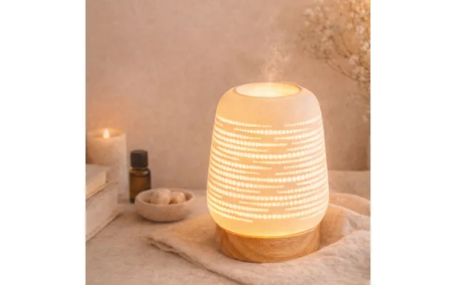 Calorya Duftdiffuser I Keramik Og Træ - Elegant Design Til Hjemmet
