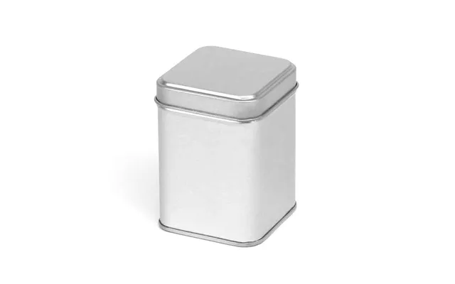 Firkantet Blikdåse 200 Ml Metal Bøtte 60x60x83 Mm, Lakbelagt, Stabelbar - Hedenhus