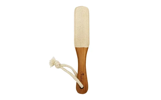 Fodfil Med Bambusskaft Og Pimpsten 22 X 4,1 Cm - Naturlige Materialer, Effektiv Mod Hård Hud