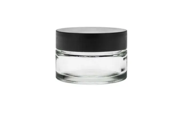 Glas Bøtte 50 Ml Klar Med Sort Skruelåg, Tætningspude - Hedenhus