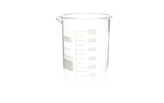 Ildfast Målebæger I Glas 1000 Ml - Borosilikatglas, Skala Til 900 Ml, Forstærkede Kanter, Hældetud