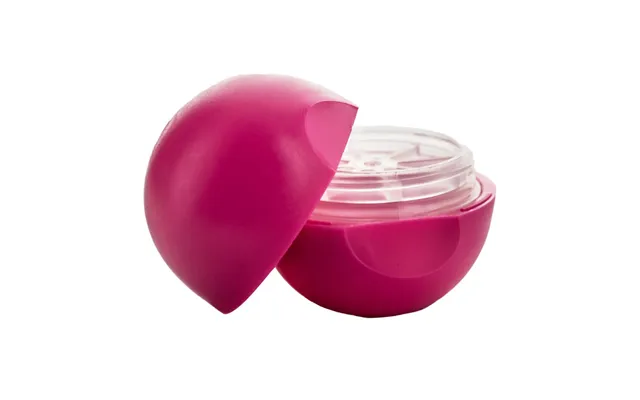 Kugleformet Læbepomade Hylster 7,4 Ml Pink - Hård Pp Plast, Ø42 Mm, Højde 44 Mm