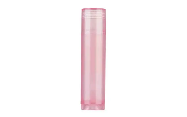 Læbepomade Hylster 5 Ml - Pink Transparent, Hård Pp Plast, Uden Giftstoffer, Udvendig Længde 6,65 Cm