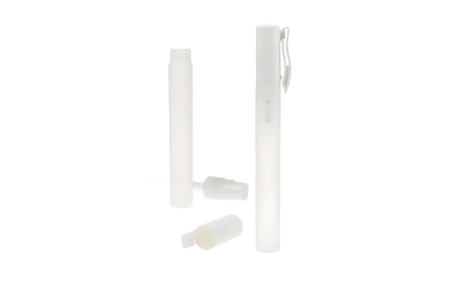 Lommeflaske Med Spray 10 Ml - Genopfyldelig, Plast, Hvid Hætte, Letvægtsdesign 13g